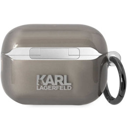 Karl Lagerfeld Ikonik Karl dėklas, skirtas AirPods Pro 2 – juodas