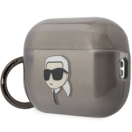Karl Lagerfeld Ikonik Karl dėklas, skirtas AirPods Pro 2 – juodas