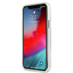 Guess Vintage Script Silver dėklas, skirtas iPhone 12 / iPhone 12 Pro - skaidrus