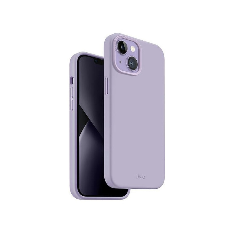 Uniq Lino dėklas iPhone 14 Plus - alyvinė