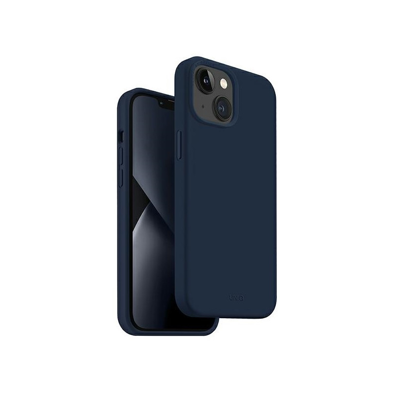 Uniq Lino dėklas iPhone 14 Plus - mėlynas