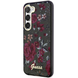 Guess Flower Collection dėklas, skirtas Samsung Galaxy S23+ - žalias