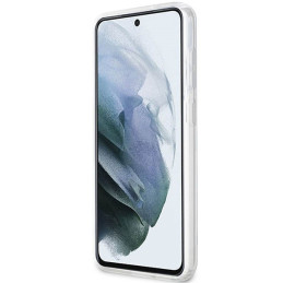 Guess Marble Collection dėklas, skirtas Samsung Galaxy S23+ - baltas