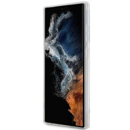 Karl Lagerfeld Ikonik Karl dėklas Samsung Galaxy S23 Ultra - skaidrus