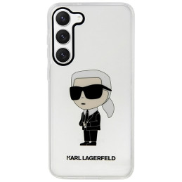 Karl Lagerfeld Ikonik Karl dėklas Samsung Galaxy S23+ - skaidrus
