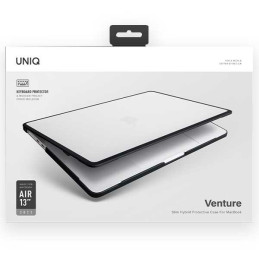 Uniq Venture dėklas, skirtas MacBook Air 13" (2018-2022) - juodas