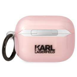 Karl Lagerfeld Ikonik Choupette dėklas, skirtas AirPods Pro – rožinis
