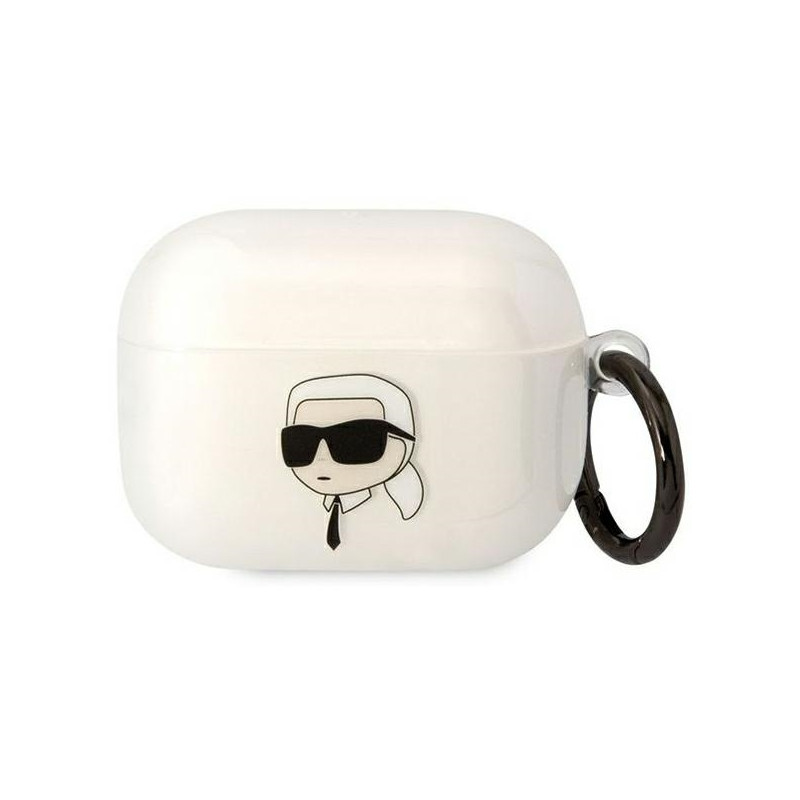 Karl Lagerfeld Karl& 39 s Head dėklas, skirtas AirPods Pro – skaidrus
