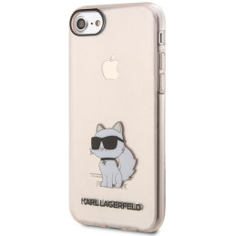 Karl Lagerfeld Ikonik Choupette dėklas, skirtas iPhone 7 / 8 / SE 2020 / SE 2022 - rožinis