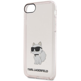 Karl Lagerfeld Ikonik Choupette dėklas, skirtas iPhone 7 / 8 / SE 2020 / SE 2022 - rožinis