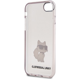 Karl Lagerfeld Ikonik Choupette dėklas, skirtas iPhone 7 / 8 / SE 2020 / SE 2022 - rožinis