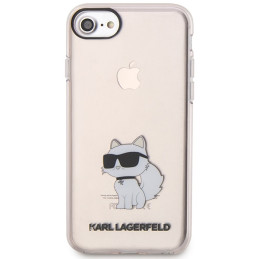 Karl Lagerfeld Ikonik Choupette dėklas, skirtas iPhone 7 / 8 / SE 2020 / SE 2022 - rožinis