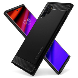 Spigen Rugged Armor dėklas, skirtas Samsung Galaxy Note 10+ - matinė juoda