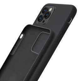 3mk silikoninis dėklas, skirtas iPhone 11 Pro Max – juodas