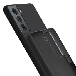 3mk silikoninis dėklas, skirtas Samsung Galaxy S21+ 5G – juodas