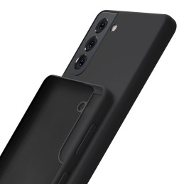 3mk silikoninis dėklas, skirtas Samsung Galaxy S21+ 5G – juodas