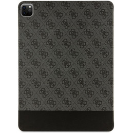 Guess 4G Stripe Allover dėklas iPad Pro 12,9" - juodas