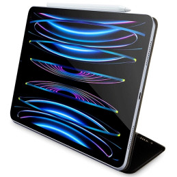 Guess 4G Stripe Allover dėklas iPad Pro 12,9" - juodas