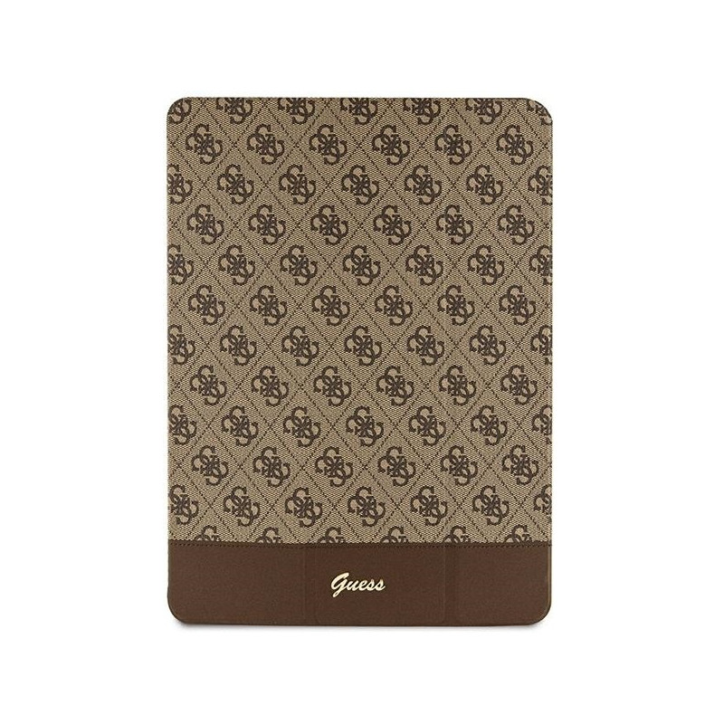Guess 4G Stripe Allover dėklas iPad Pro 12,9" - rudas