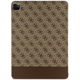 Guess 4G Stripe Allover dėklas iPad Pro 12,9" - rudas
