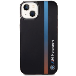 BMW IML Tricolor Stripe dėklas iPhone 14 - juodas