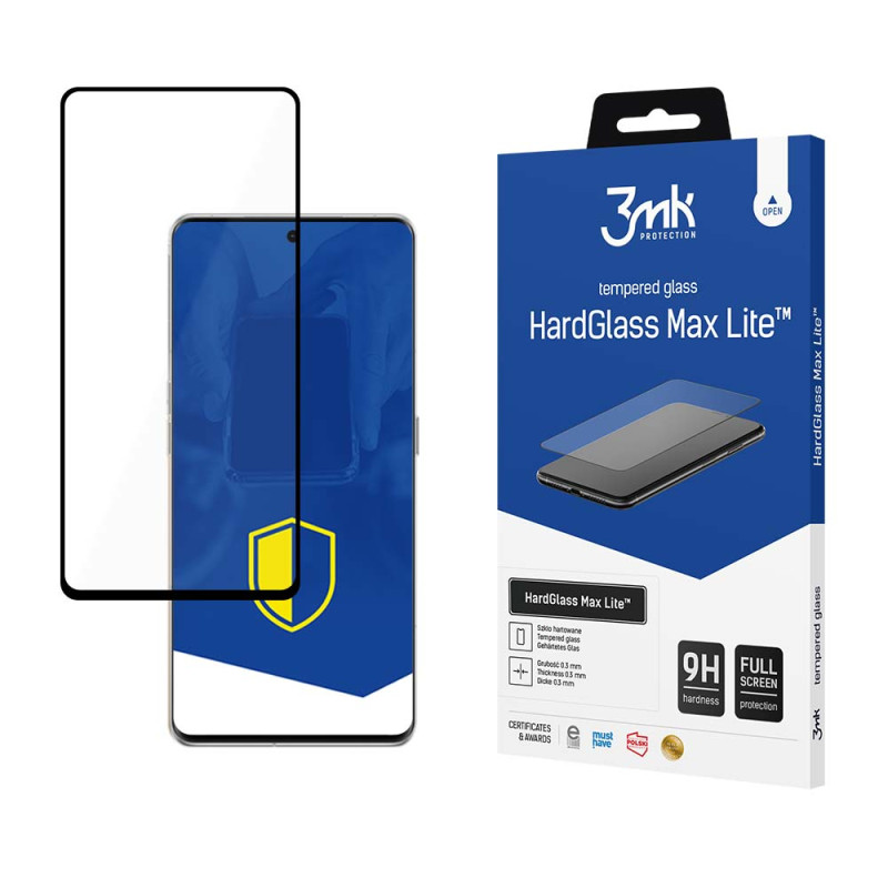 9H 3mk HardGlass Max Lite™ stiklas su Oppo Find X6 Pro