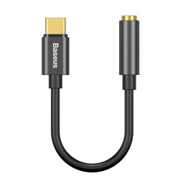 Baseus L54 adapteris USB-C ausinėms / mini lizdas 3,5 mm DAC 24 bitai 48 KHz - juodas
