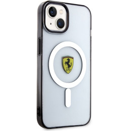 Ferrari Outline MagSafe dėklas iPhone 14 Plus - skaidrus