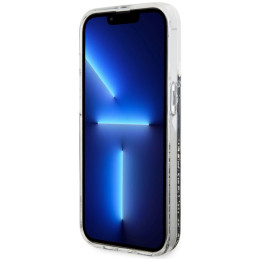 Guess Liquid Glitter Marble dėklas iPhone 14 Pro - juodas