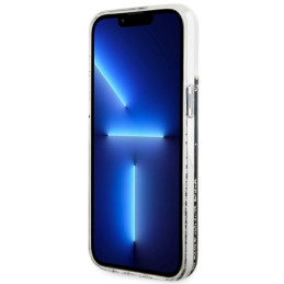 Guess Liquid Glitter Marble dėklas, skirtas iPhone 14 Pro Max - juodas