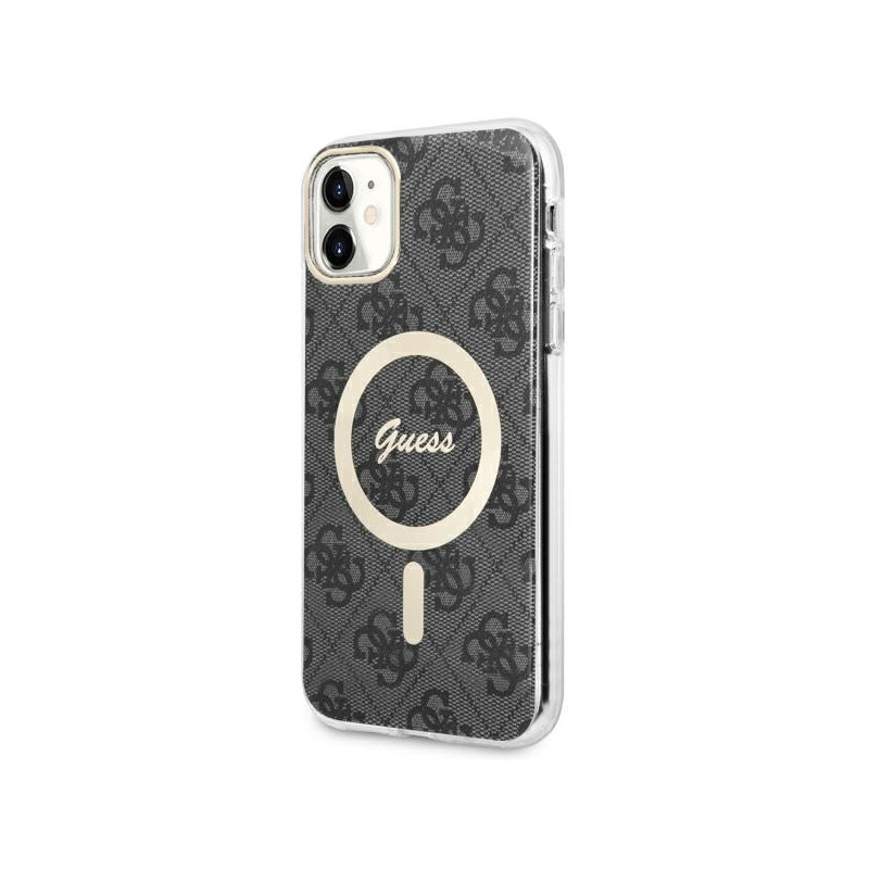 Guess 4G MagSafe dėklas iPhone 11 - juodas