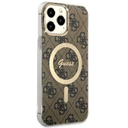 Guess 4G MagSafe dėklas iPhone 13 Pro Max - rudas