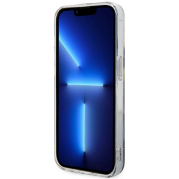 Guess Golden Marble MagSafe dėklas iPhone 14 Pro - juodas