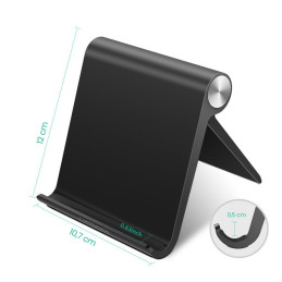Ugreen LP115 50748 120 x 107 mm stalinis stovas planšetiniam kompiuteriui / telefonui 4,7-11" - juodas