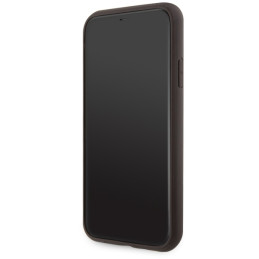 Guess 4G Printed Stripes MagSafe dėklas iPhone 11 / Xr - rudas