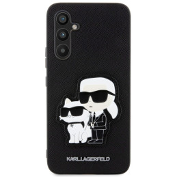 Karl Lagerfeld Saffiano Karl&Choupette dėklas Samsung Galaxy A34 5G - juodas