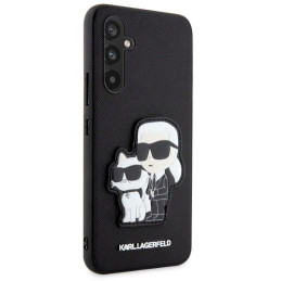 Karl Lagerfeld Saffiano Karl&Choupette dėklas Samsung Galaxy A34 5G - juodas