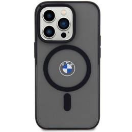 BMW Signature MagSafe dėklas iPhone 14 Pro - juodas
