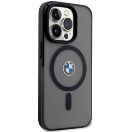 BMW Signature MagSafe dėklas iPhone 14 Pro - juodas