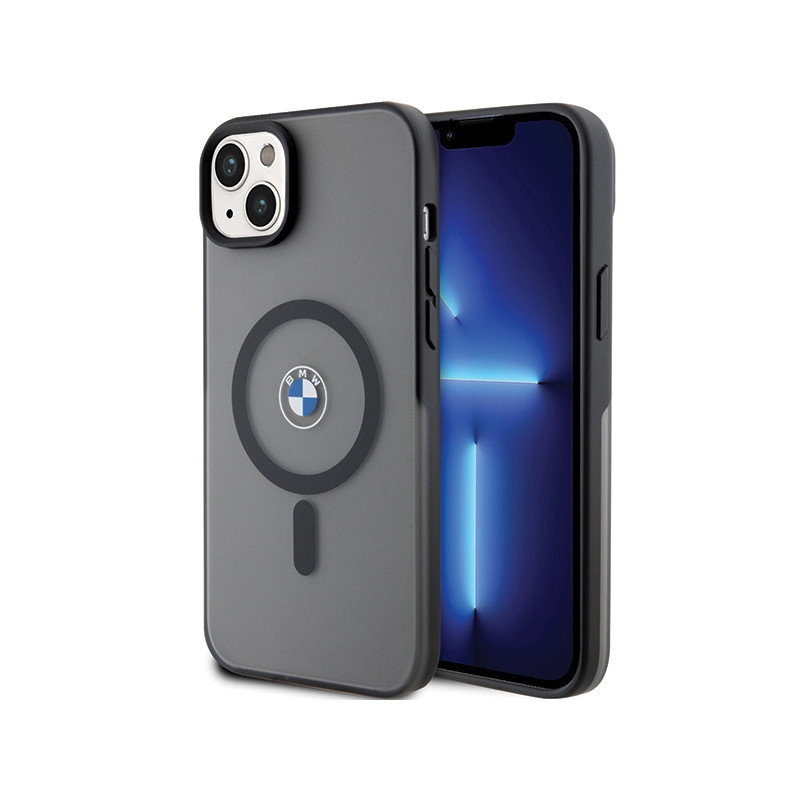 BMW Signature MagSafe dėklas iPhone 14 Plus - juodas