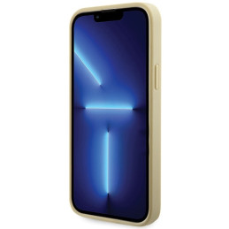 Guess Rhinestone Triangle dėklas iPhone 14 - auksinis
