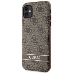 Guess 4G Stripes dėklas, skirtas iPhone 11 / Xr - rudas