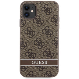 Guess 4G Stripes dėklas, skirtas iPhone 11 / Xr - rudas