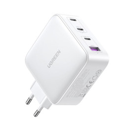GaN greitas įkroviklis 3xUSB C / USB 100W PPS Ugreen CD226 - baltas