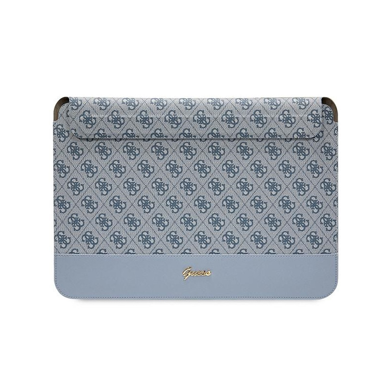 Guess 4G Stripe Metal Logo dėklas 14" nešiojamam kompiuteriui - mėlynas