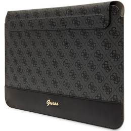 Guess 4G Stripe Metal Logo dėklas 14" nešiojamam kompiuteriui - juodas