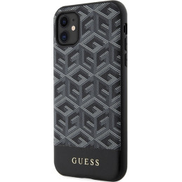 Guess GCube Stripes MagSafe dėklas, skirtas iPhone 11 / Xr - juodas