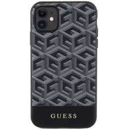 Guess GCube Stripes MagSafe dėklas, skirtas iPhone 11 / Xr - juodas