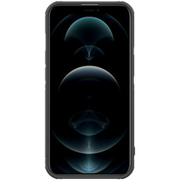 Nillkin Cyclops Case tvirtas dėklas su fotoaparato dangteliu ir sulankstomu stovu iPhone 13 juodai