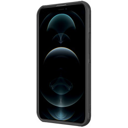 Nillkin Cyclops Case tvirtas dėklas su fotoaparato dangteliu ir sulankstomu stovu iPhone 13 juodai